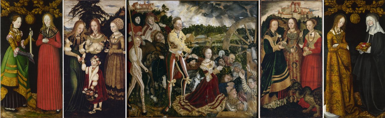 Lucas Cranach Starszy - Ołtarz św. Katarzyny (Drezno i Londyn) autorstwa Lucas Cranach the Elder