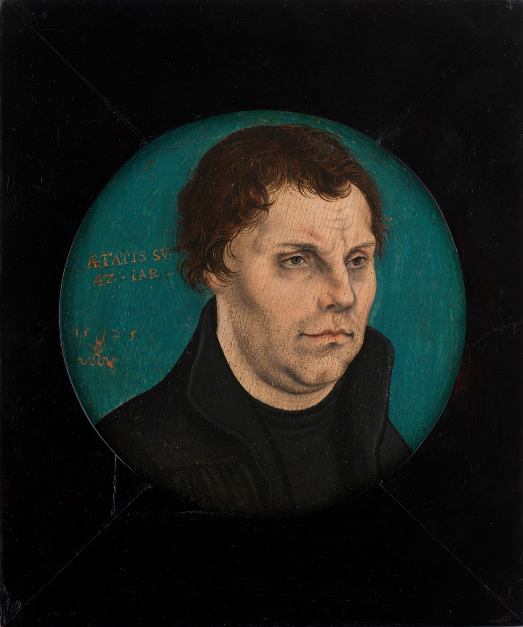 Marcin Luter 1483-1546, 1525 autorstwa Lucas Cranach the Elder