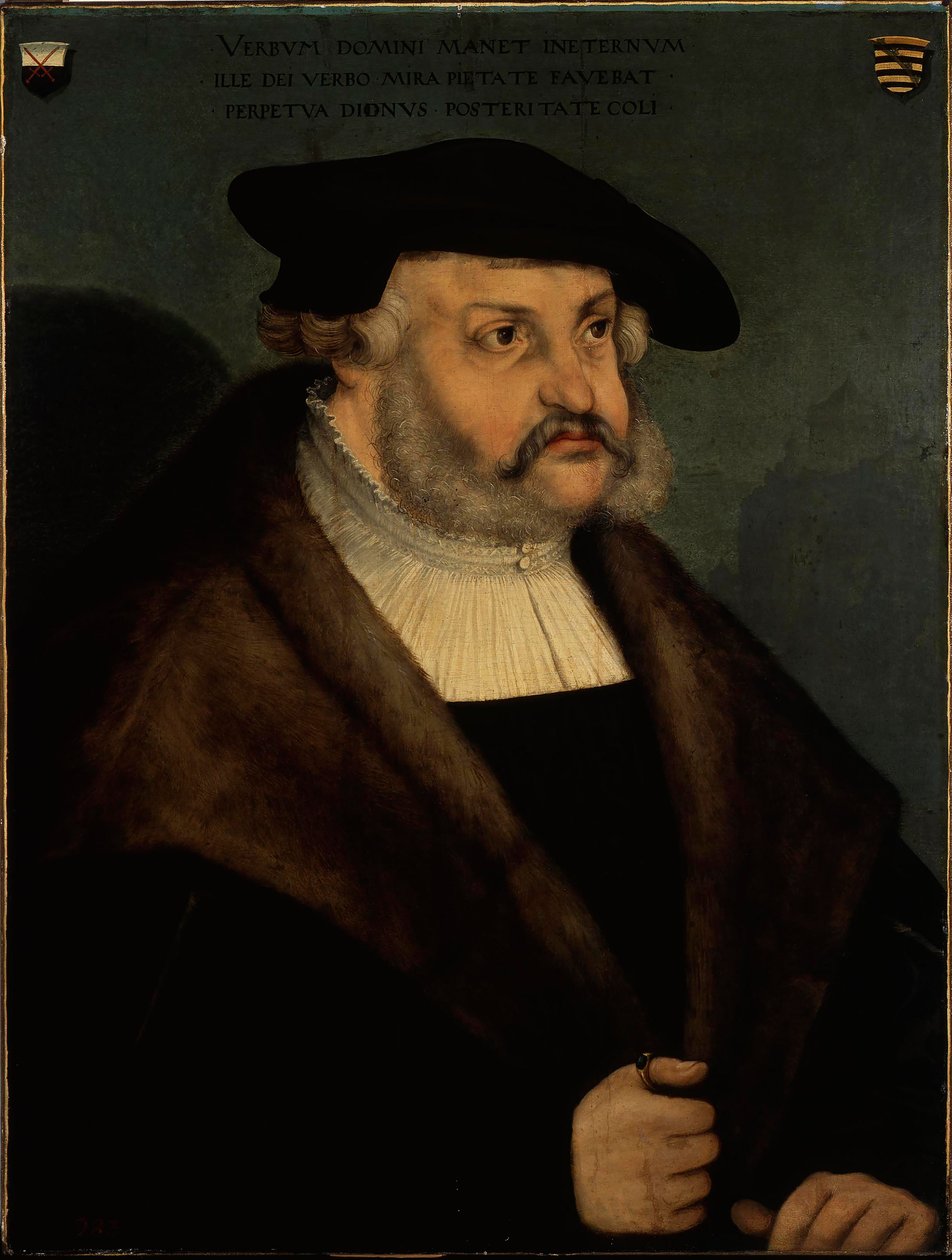 Portret Fryderyka III, elektora saskiego 1463-1525. autorstwa Lucas Cranach the Elder