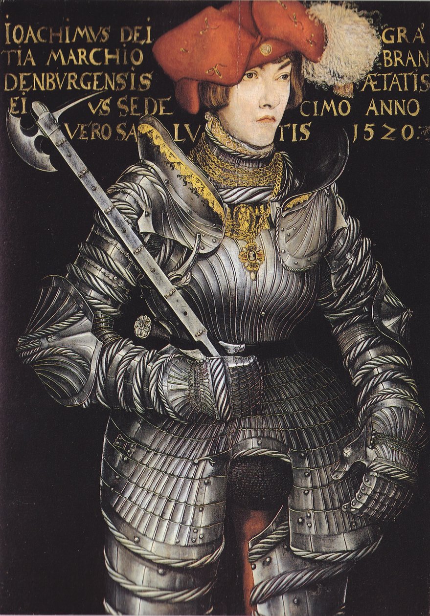 Portret Joachima II Brandenburskiego jako księcia elektora autorstwa Lucas Cranach the Elder