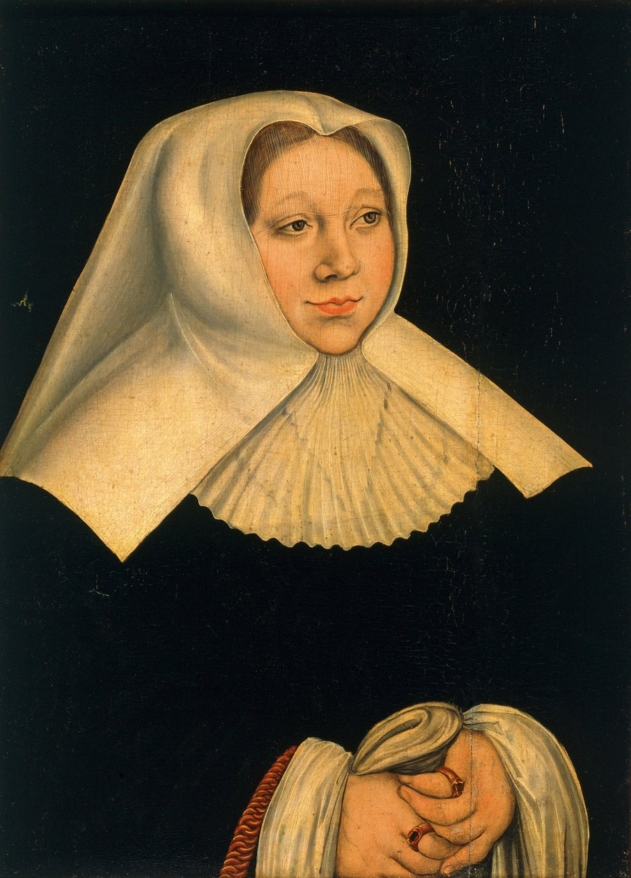Portret Małgorzaty Austriackiej 1480-1530, ok. 1530 autorstwa Lucas Cranach the Elder