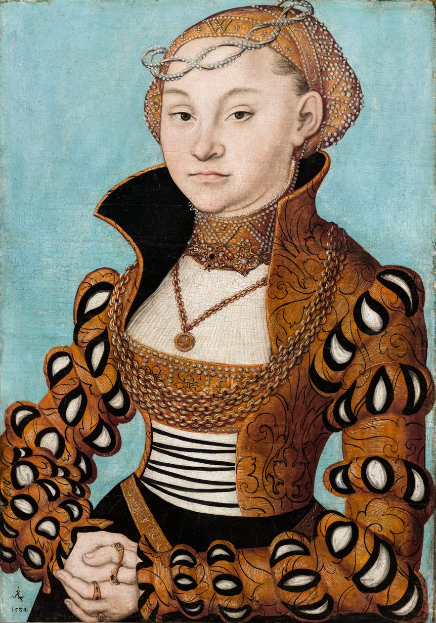 Portret księżniczki Marii z Saksonii autorstwa Lucas Cranach the Elder
