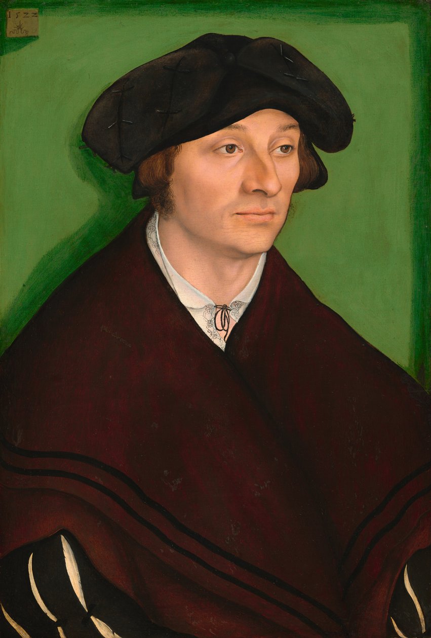Portret mężczyzny autorstwa Lucas Cranach the Elder