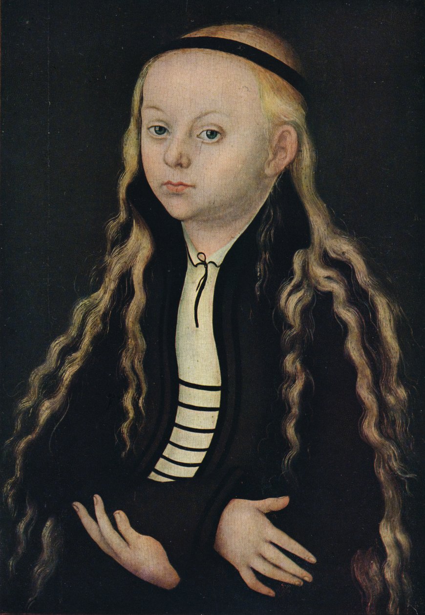Portret młodej dziewczyny, XVI w., 1939 autorstwa Lucas Cranach the Elder