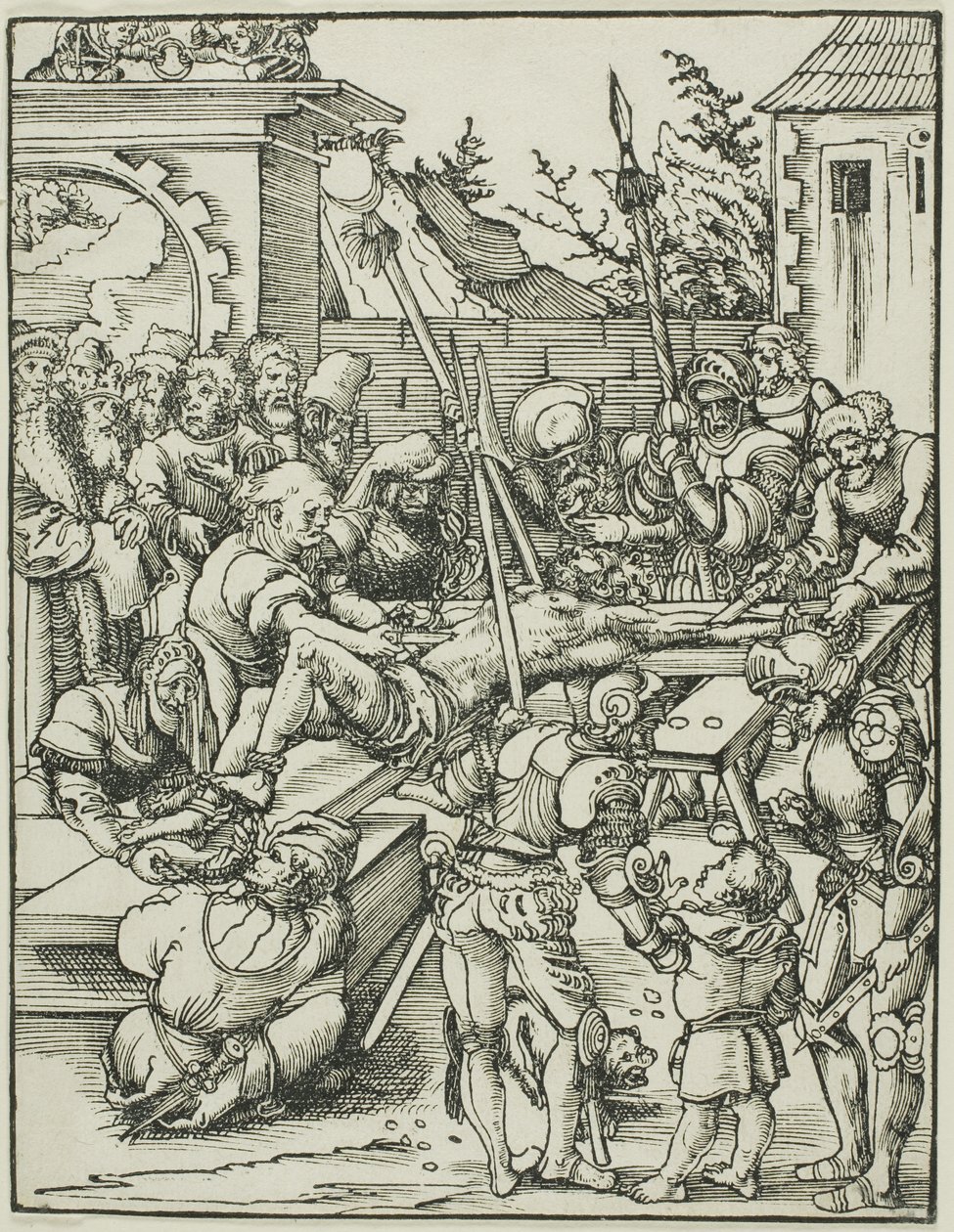 Święty Bartłomiej, z Męczeństwa Apostołów autorstwa Lucas Cranach the Elder