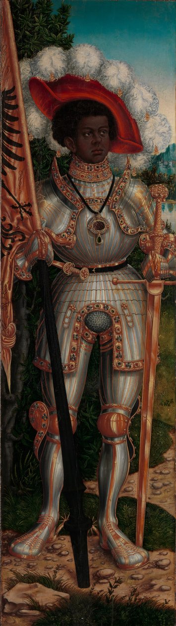 Św. Maurycy, ca. 1520-25. autorstwa Lucas Cranach the Elder
