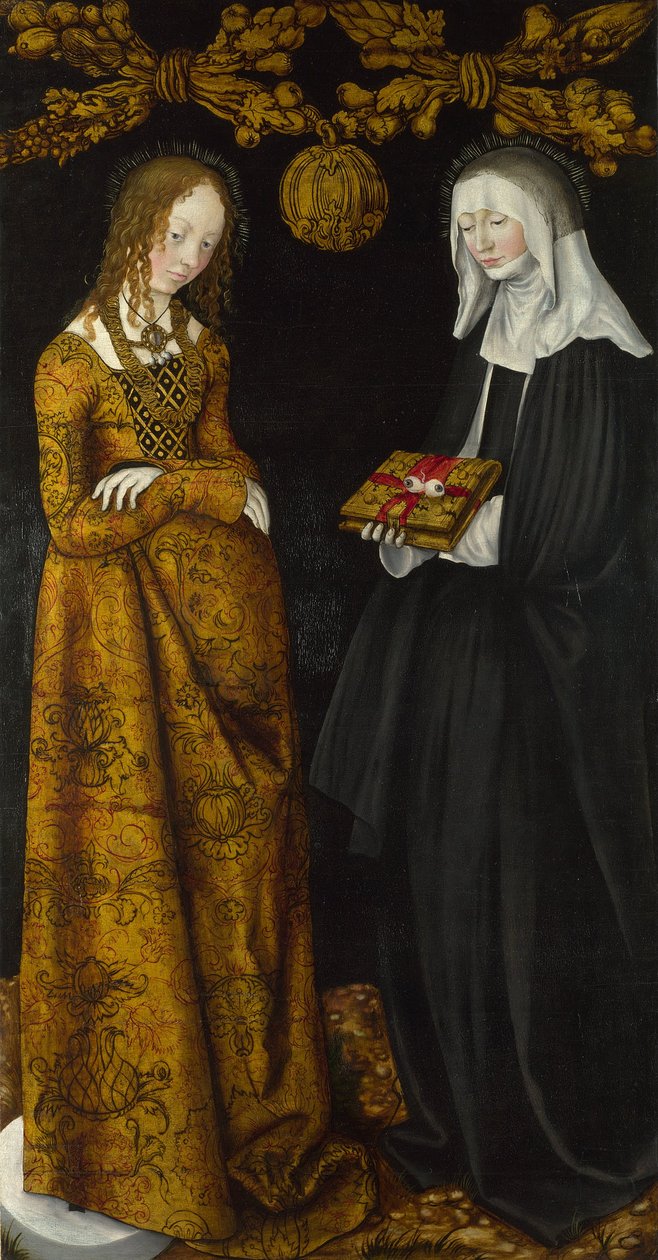 Święci Krystyna i Ottilia, 1506 autorstwa Lucas Cranach the Elder