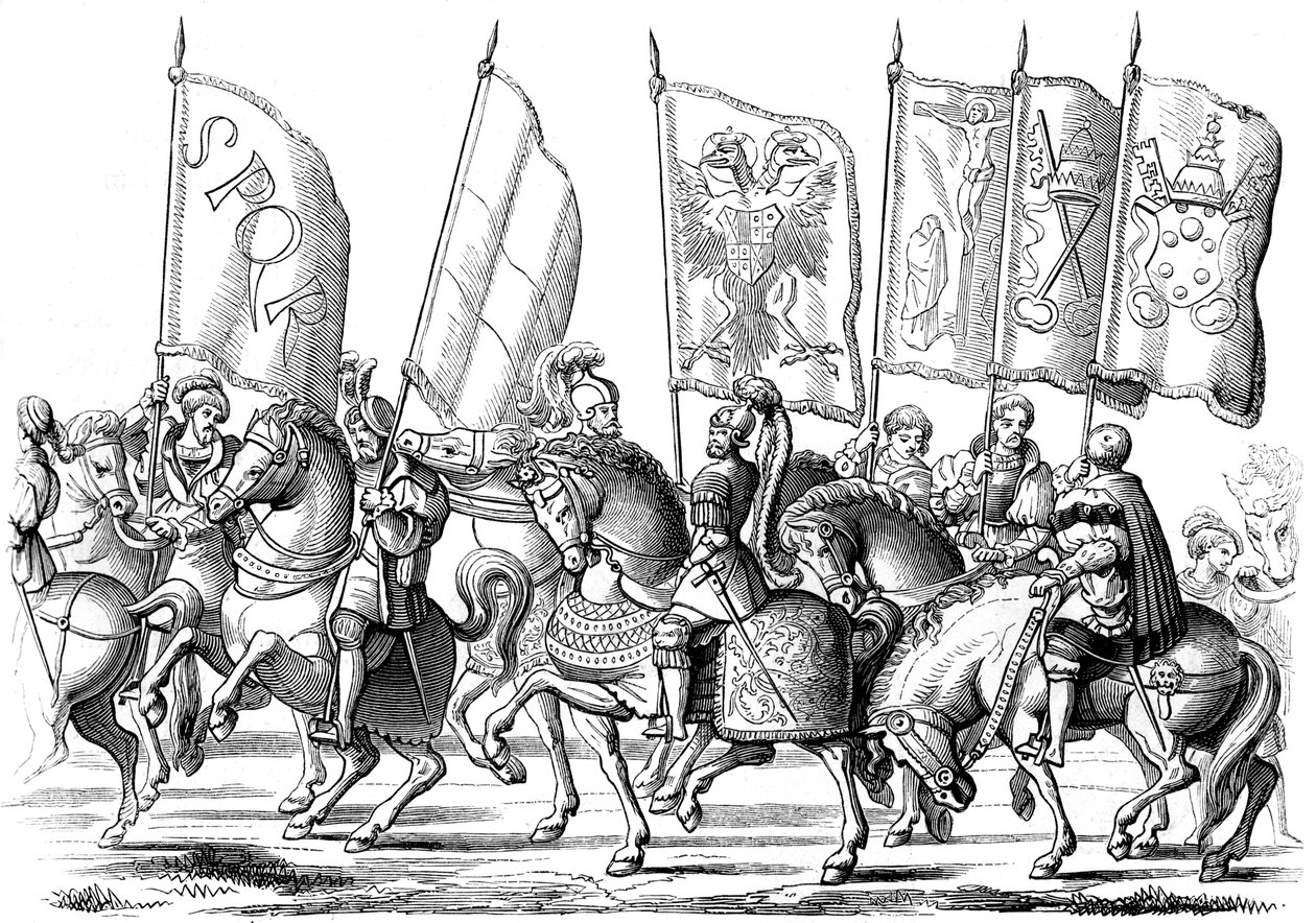 Normy Kościoła i imperium, 1529-1530 1849. autorstwa Lucas Cranach the Elder