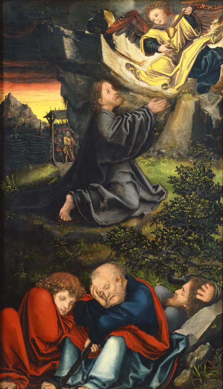 Agonia w ogrodzie, ok. 1518 autorstwa Lucas Cranach the Elder