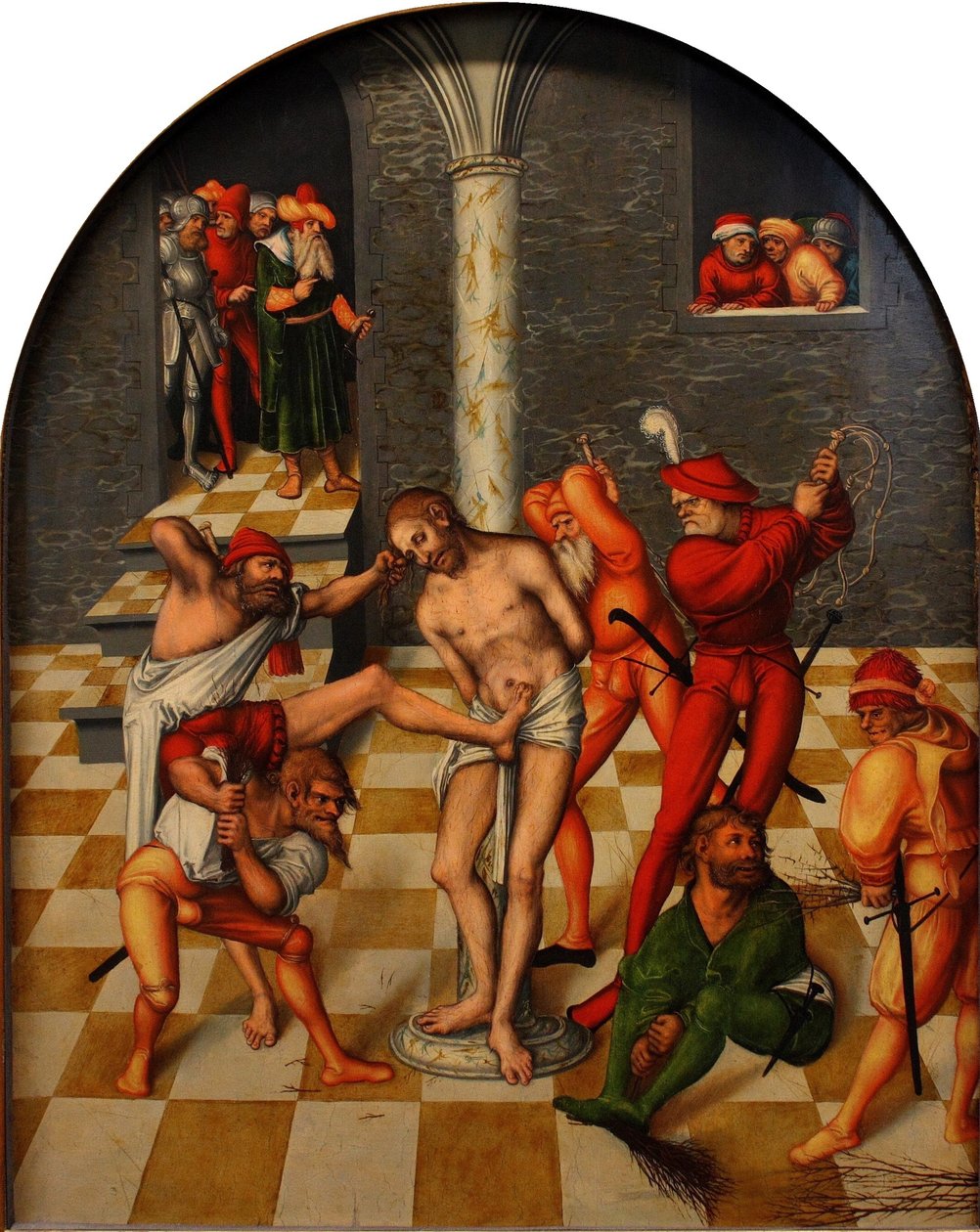 Biczowanie Chrystusa, 1538 autorstwa Lucas Cranach the Elder