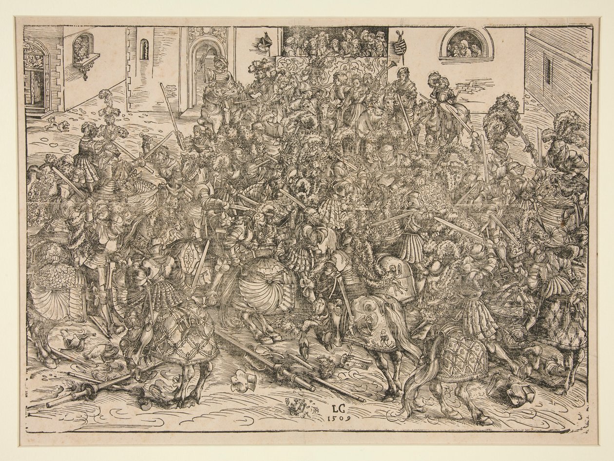 Czwarty Turniej autorstwa Lucas Cranach the Elder