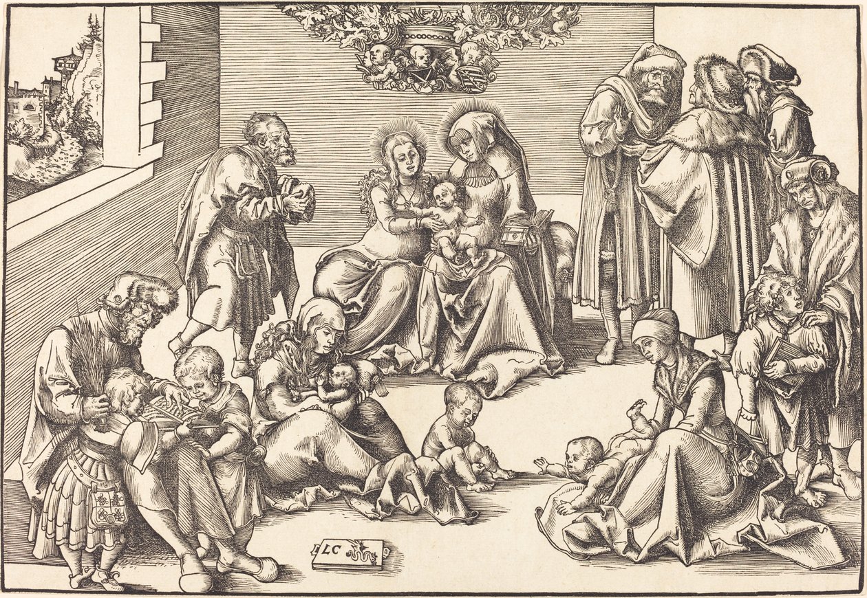 Święte pokrewieństwo autorstwa Lucas Cranach the Elder