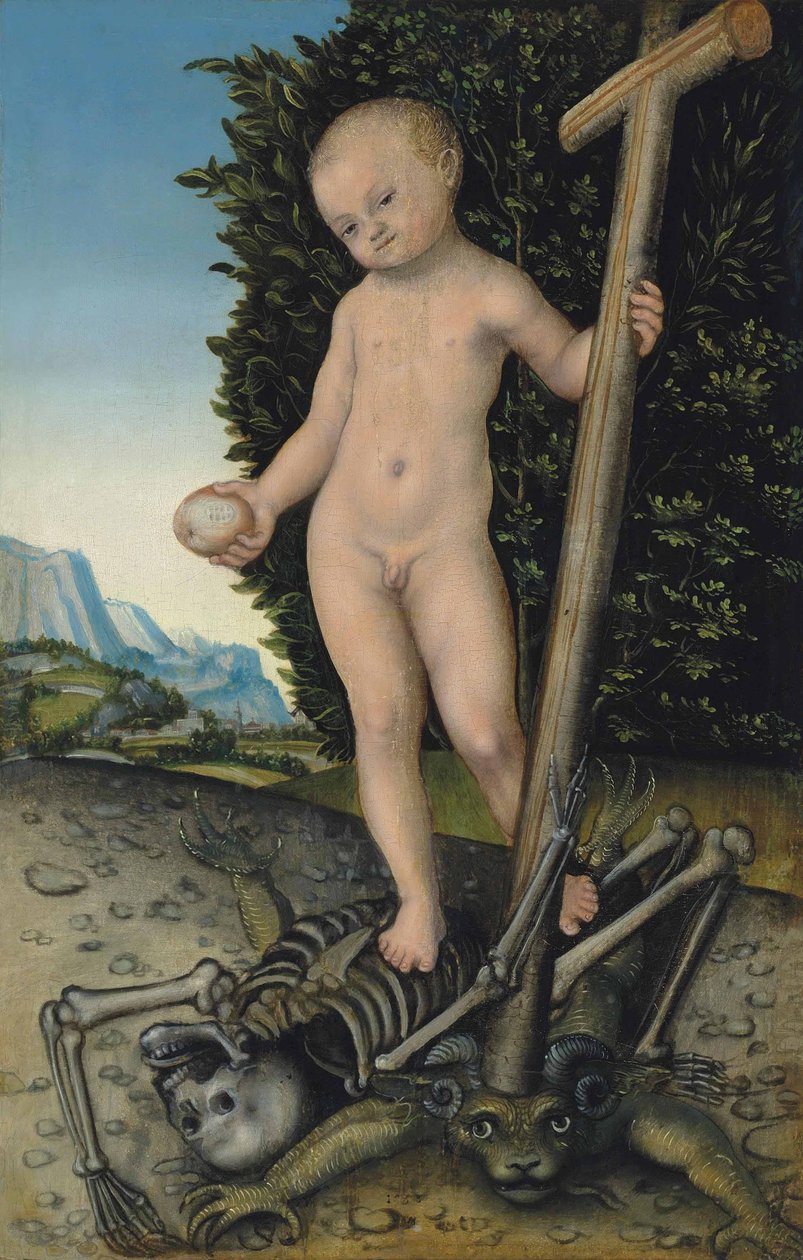 Dzieciątko Chrystus jako Odkupiciel autorstwa Lucas Cranach the Elder