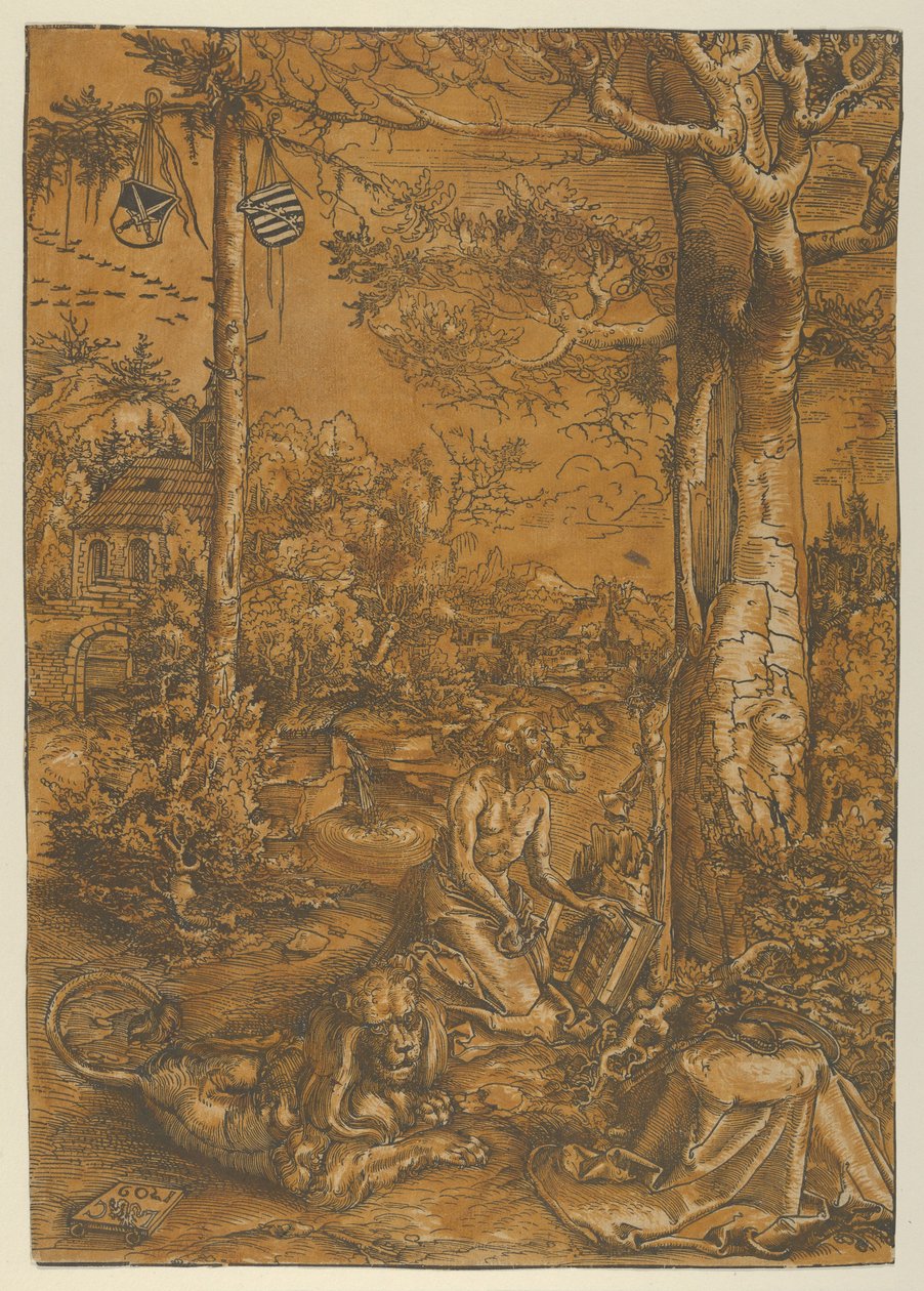 Pokuta św. Hieronima, 1509. autorstwa Lucas Cranach the Elder