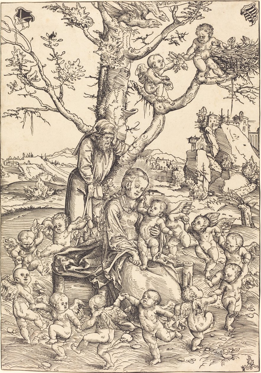 Reszta w ucieczce do Egiptu autorstwa Lucas Cranach the Elder