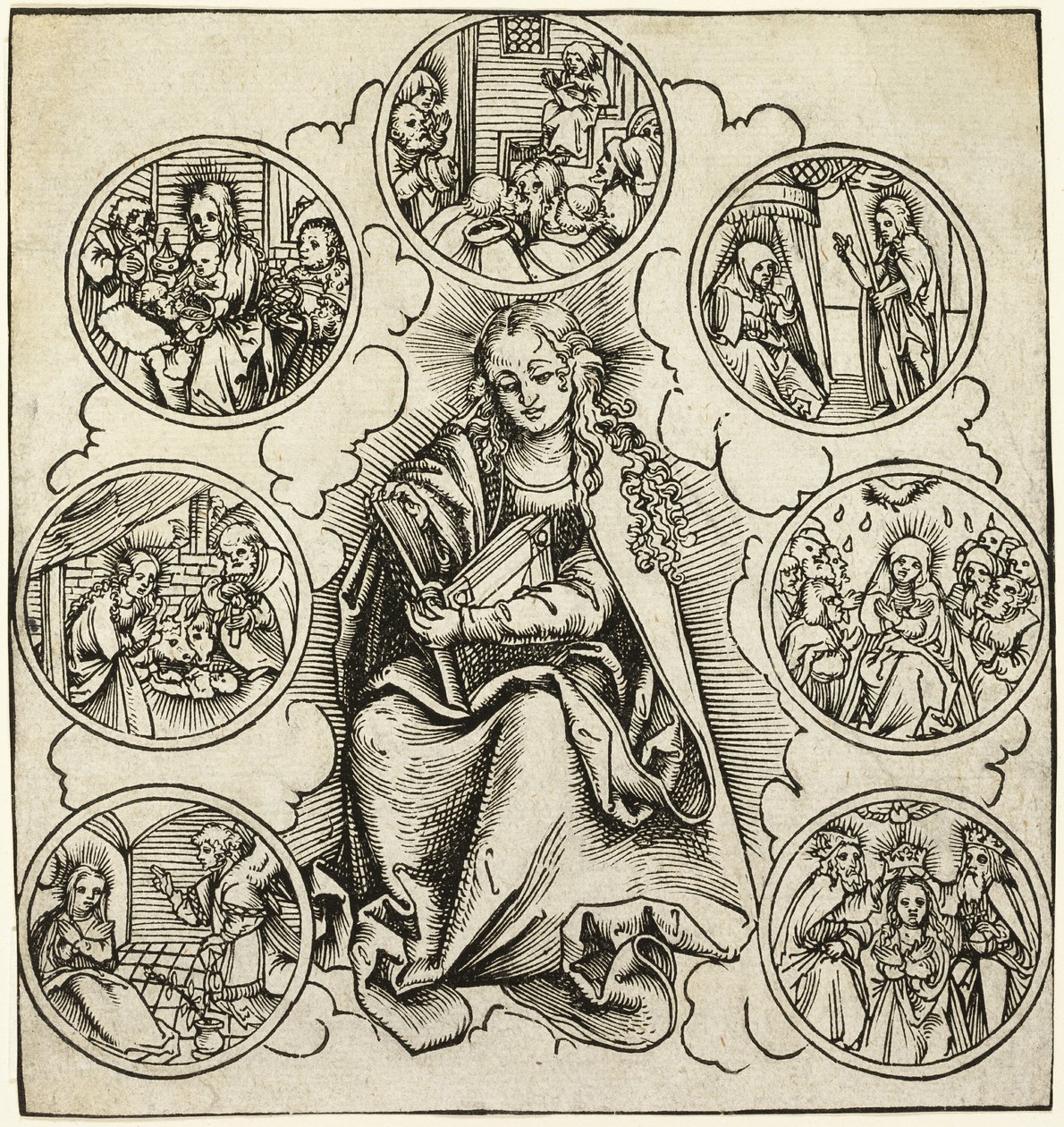 Siedem radości Maryi autorstwa Lucas Cranach the Elder