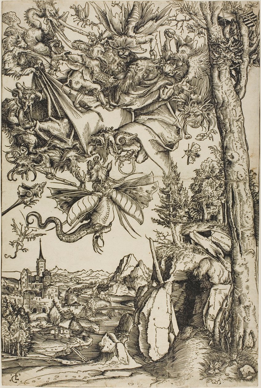 Kuszenie świętego Antoniego autorstwa Lucas Cranach the Elder