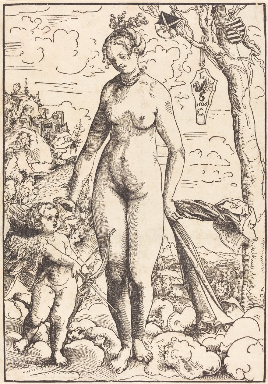 Wenus i Kupidyn autorstwa Lucas Cranach the Elder