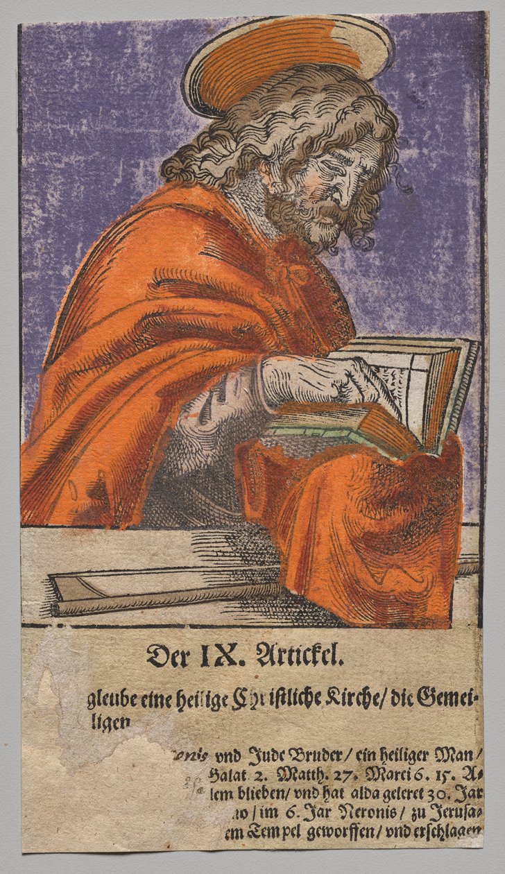 Jakub Mniejszy od Chrystusa, Apostołów i św. Pawła autorstwa Lucas Cranach the Elder, After