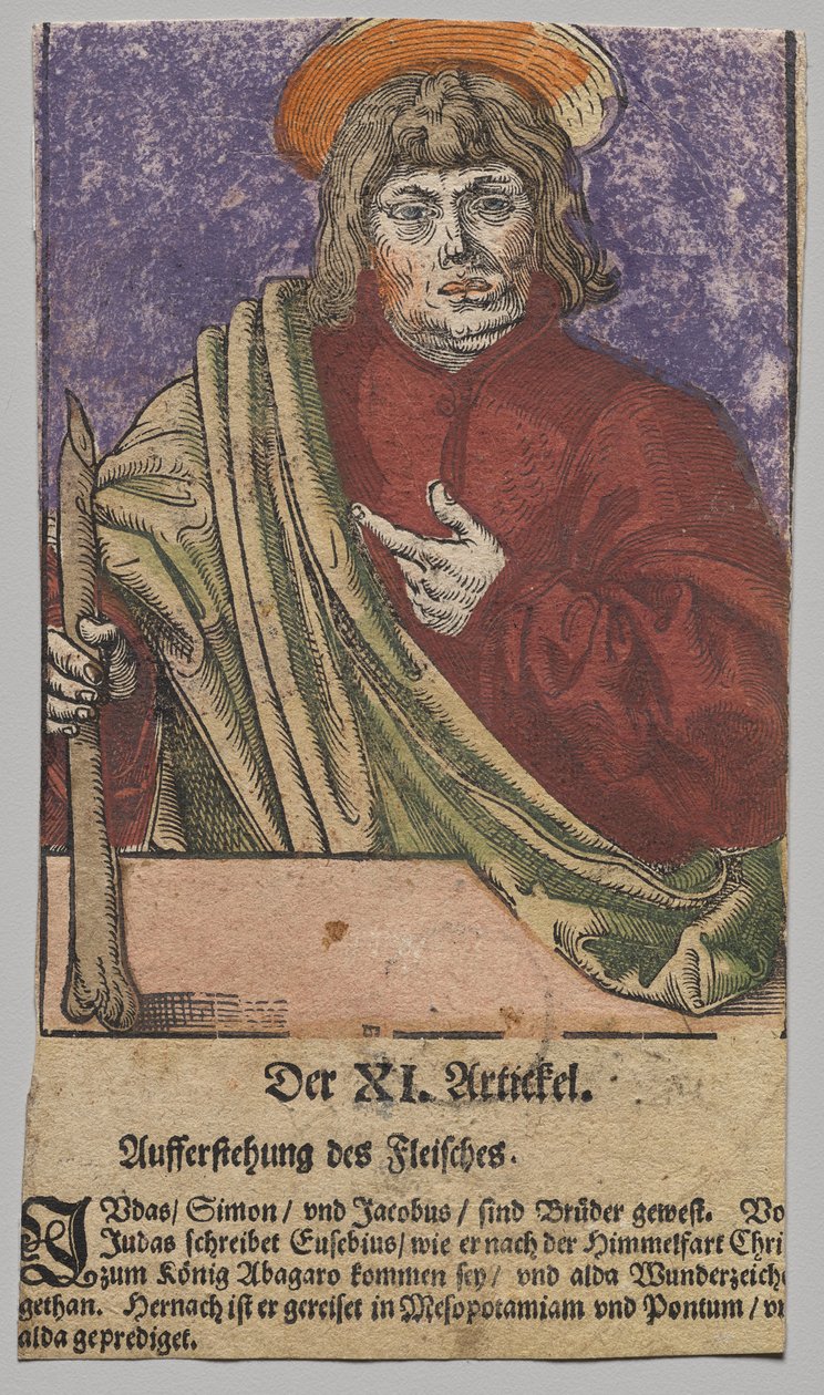 Juda od Chrystusa, apostołów i św. Pawła autorstwa Lucas Cranach the Elder, After