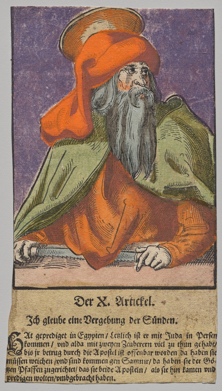 Szymon od Chrystusa, Apostołów i św. Pawła autorstwa Lucas Cranach the Elder, After