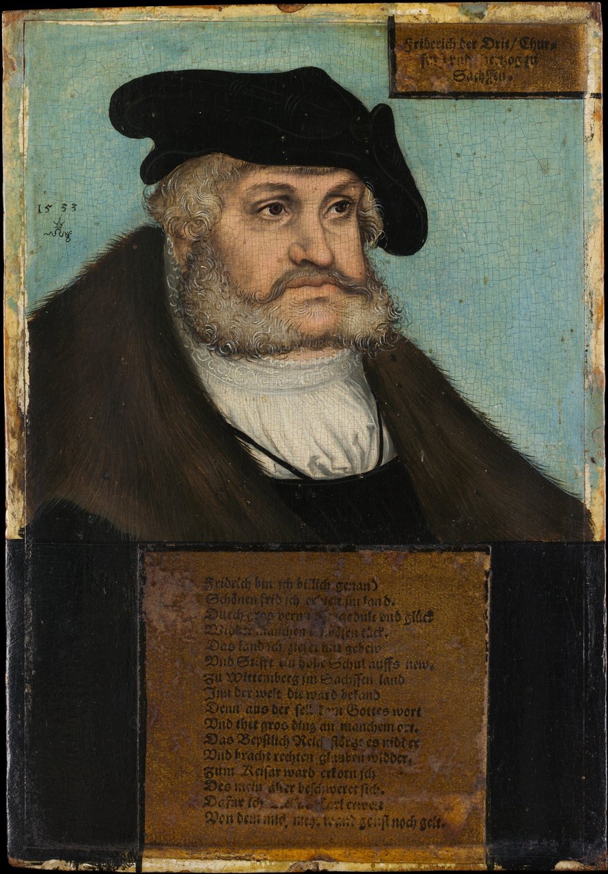 Fryderyk III (1463-1525), Mądry, elektor Saksonii autorstwa Lucas Cranach the Elder and workshop