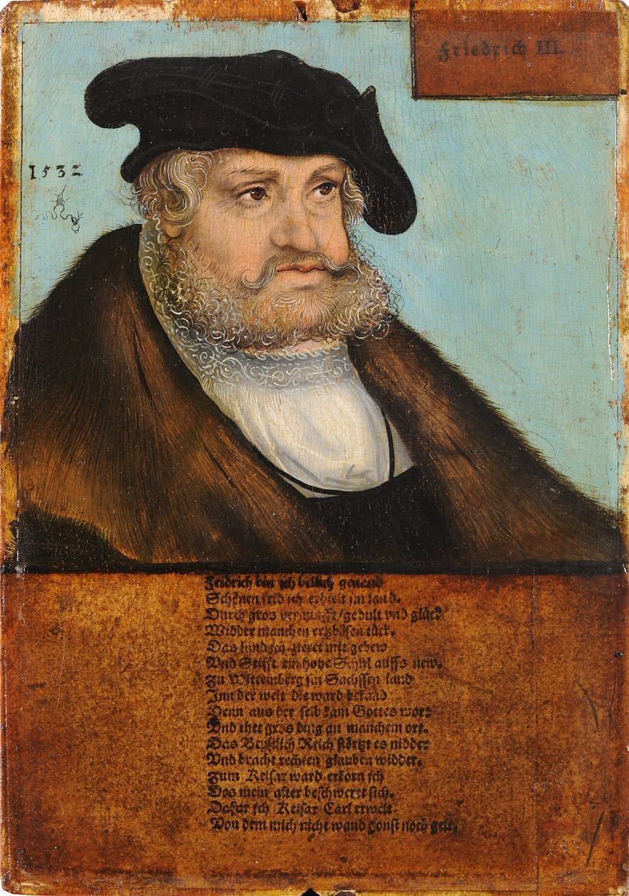 Friedrich III. der Weise, Kurfürst von Sachsen Friedrich III. the Wise, elektor Saksonii autorstwa Lucas Cranach the Elder and workshop