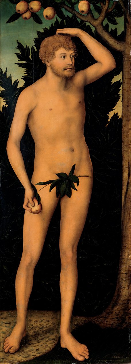 Adam i Ewa autorstwa Lucas Cranach the Younger