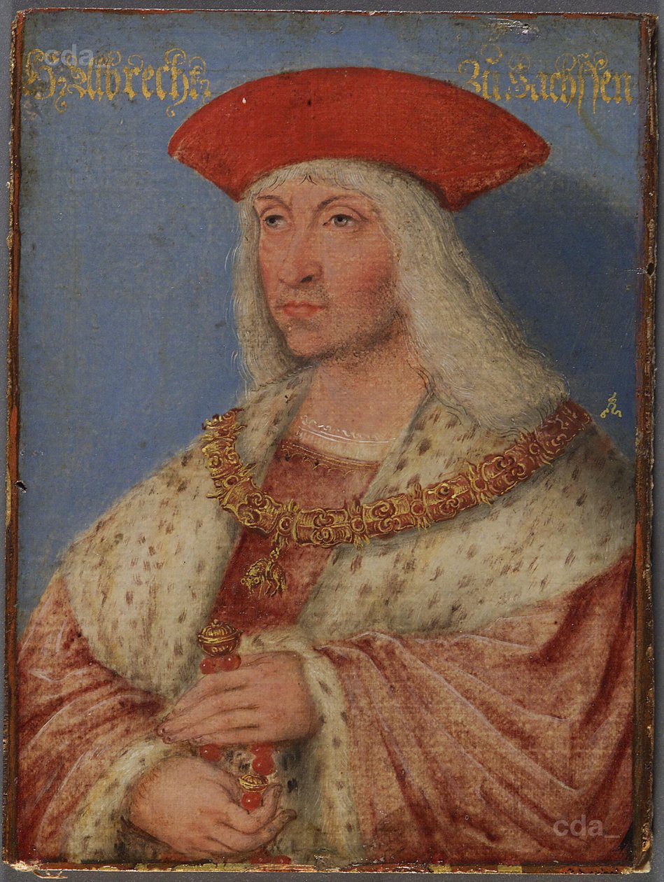 Albrecht Śmiały, 1443-1500 (AT KHM GG4796) autorstwa Lucas Cranach the Younger