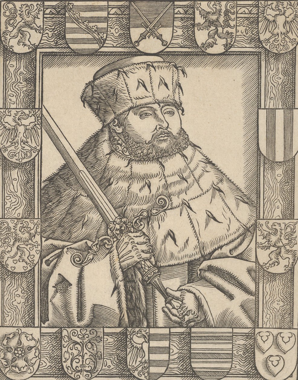 Kopia Jana Fryderyka Wspaniałego w szatach elektorskich autorstwa Lucas Cranach the Younger  