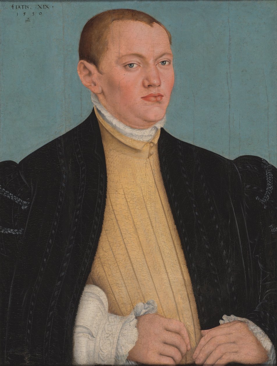 niemiecki: Bildnis eines jungen Mannes Portret młodego mężczyzny autorstwa Lucas Cranach the Younger