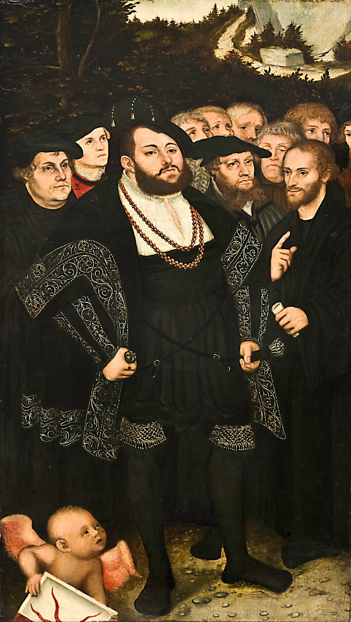 Marcin Luter i reformatorzy z Wittenbergi autorstwa Lucas Cranach the Younger