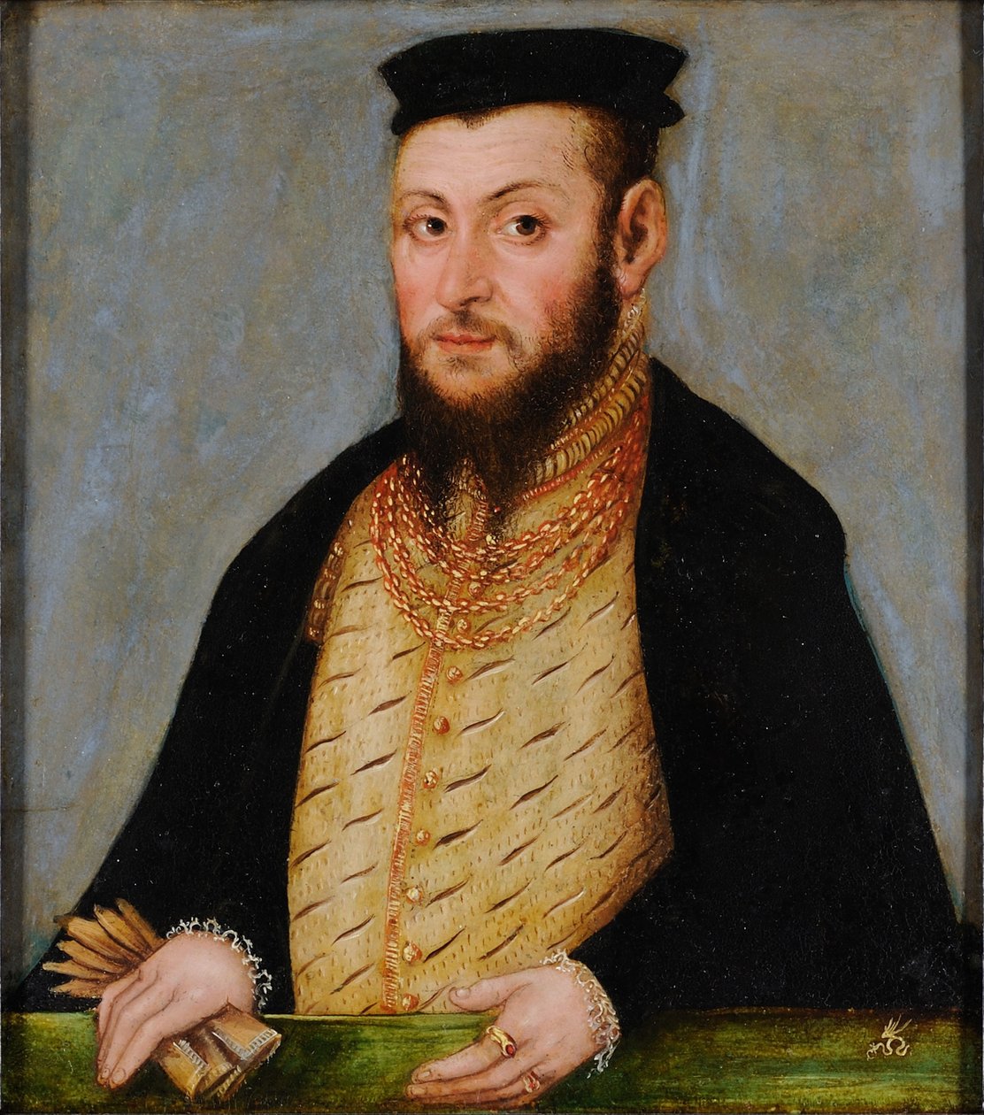 Polski: Portret Zygmunta Augusta (1520-1572), króla Polski Zygmunta II Augusta. autorstwa Lucas Cranach the Younger