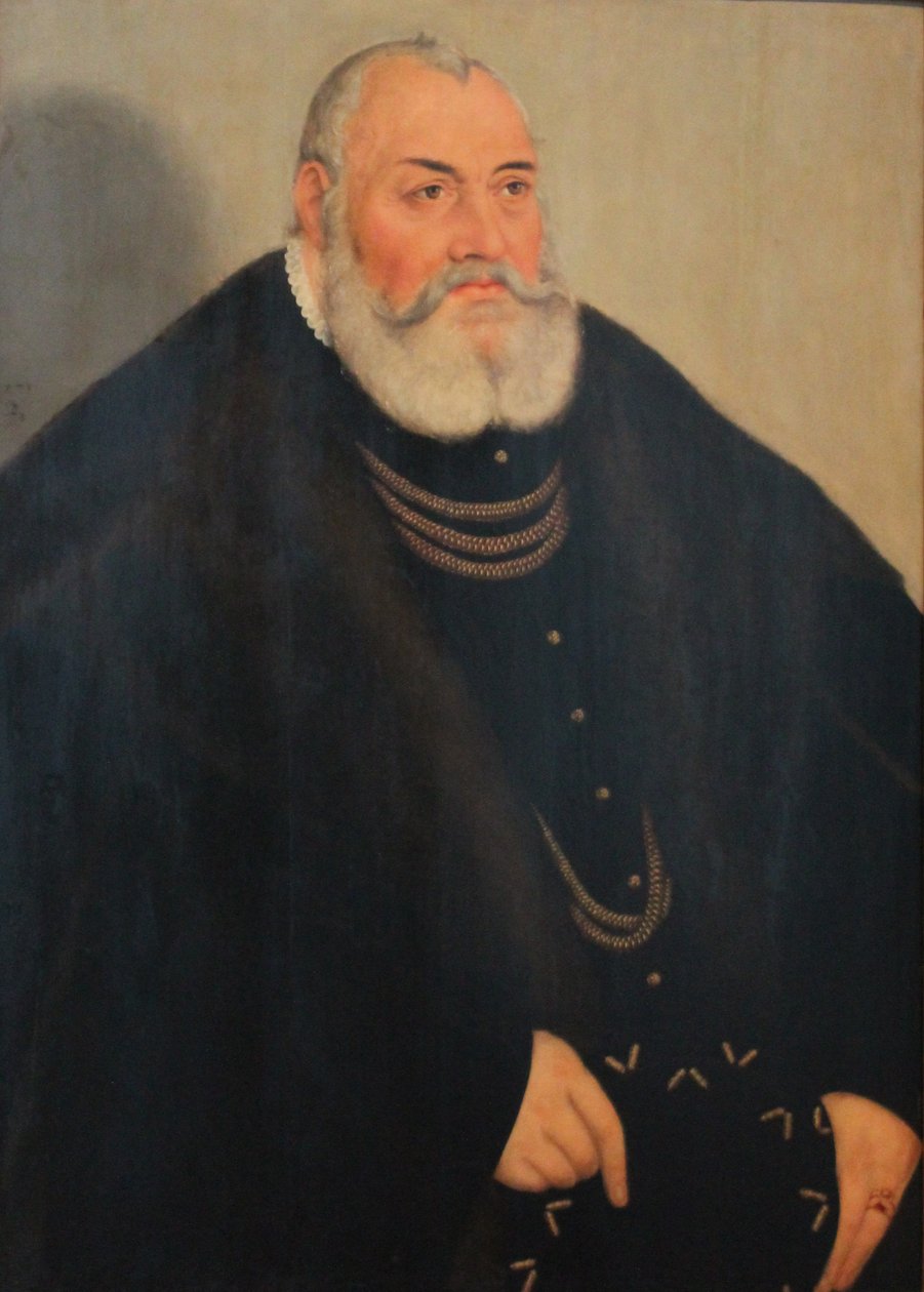 Portret Jerzego Pobożnego z Brandenburgii-Ansbach autorstwa Lucas Cranach the Younger