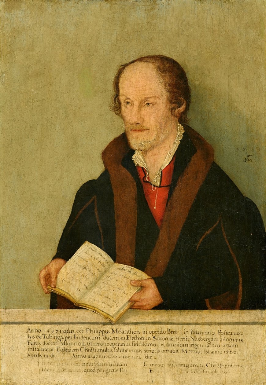 Portret Filipa Melanchtona autorstwa Lucas Cranach the Younger