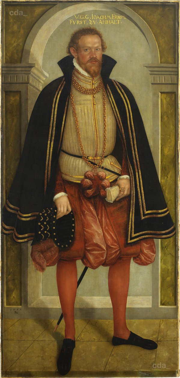 Portret księcia Joachima Ernsta von Anhalt (1536-1586) autorstwa Lucas Cranach the Younger