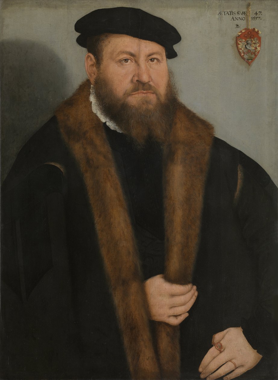 Portret mężczyzny, 1557 autorstwa Lucas Cranach the Younger