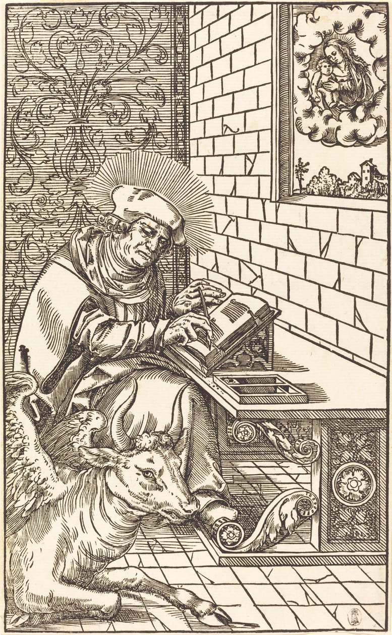 Święty Łukasz autorstwa Lucas Cranach the Younger