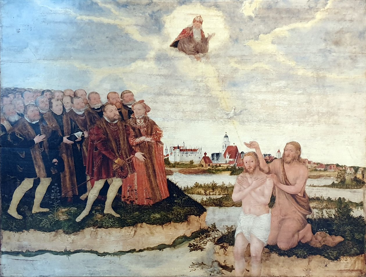 Chrzest Chrystusa autorstwa Lucas Cranach the Younger