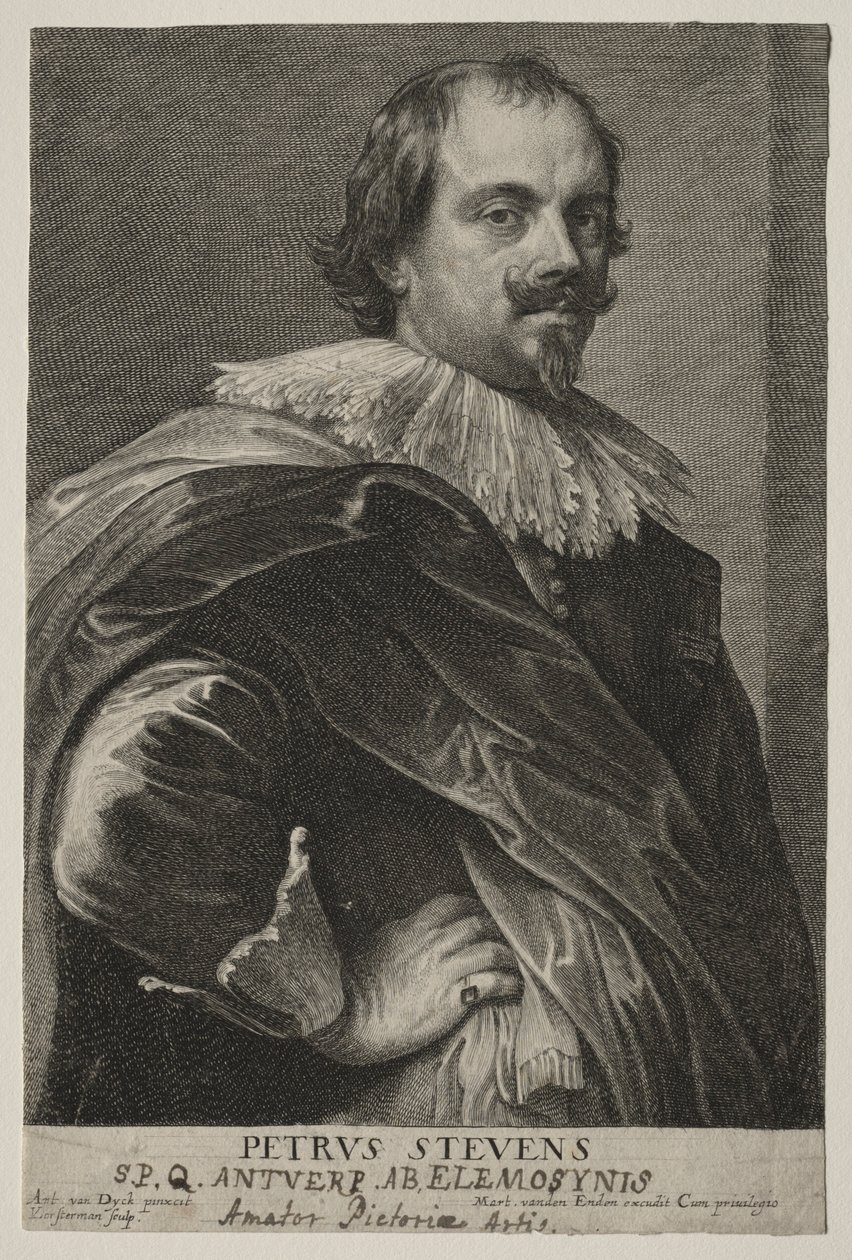 Portret Petera Stevensa. autorstwa Lucas Emil Vorsterman