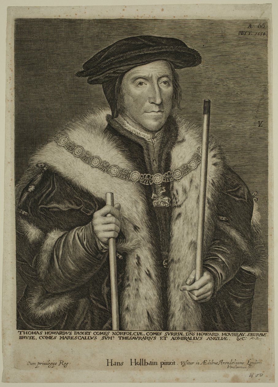 Thomas Howard, książę Norfolk autorstwa Lucas Emil Vorsterman