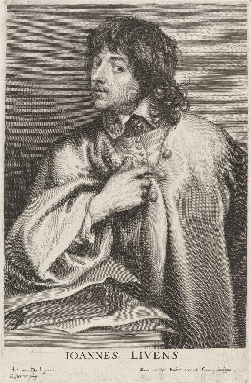 Jan Lievens autorstwa Lucas Emil Vorsterman after Sir Anthony van Dyck