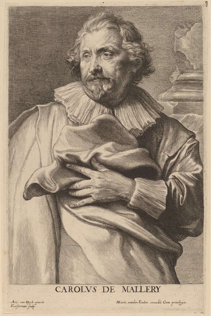Karel de Mallery autorstwa Lucas Emil Vorsterman after Sir Anthony van Dyck