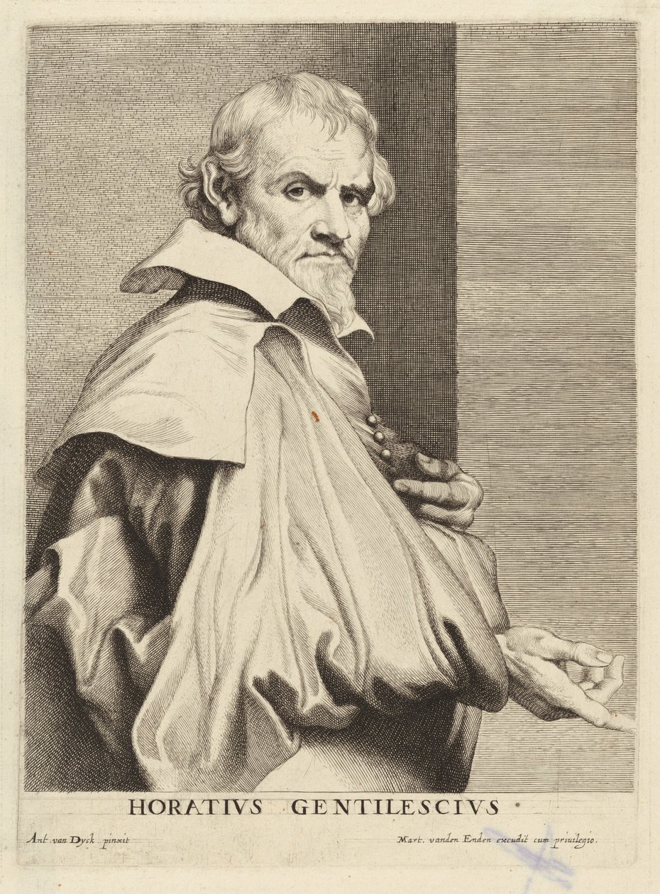 Orazio Gentileschi autorstwa Lucas Emil Vorsterman after Sir Anthony van Dyck