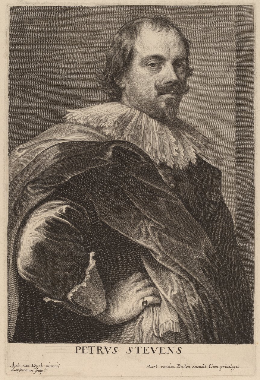 Petrus Stevens autorstwa Lucas Emil Vorsterman after Sir Anthony van Dyck