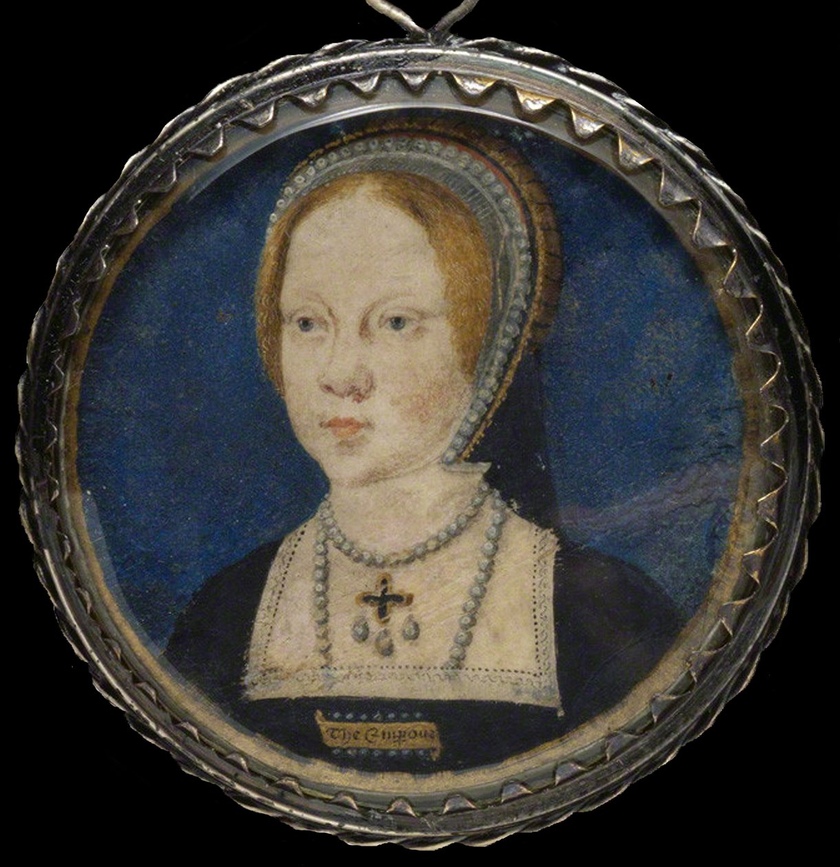Portret Marii I Anglii, ok. 1521-1525 autorstwa Lucas Horenbout or Hornebault