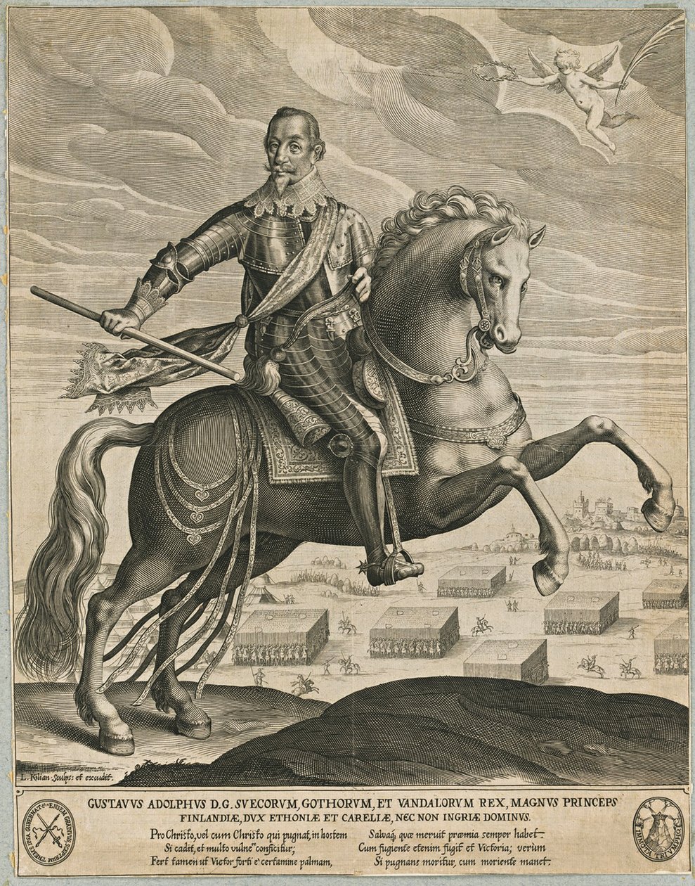 Gustavus Adolphus Szwecji autorstwa Lucas Kilian