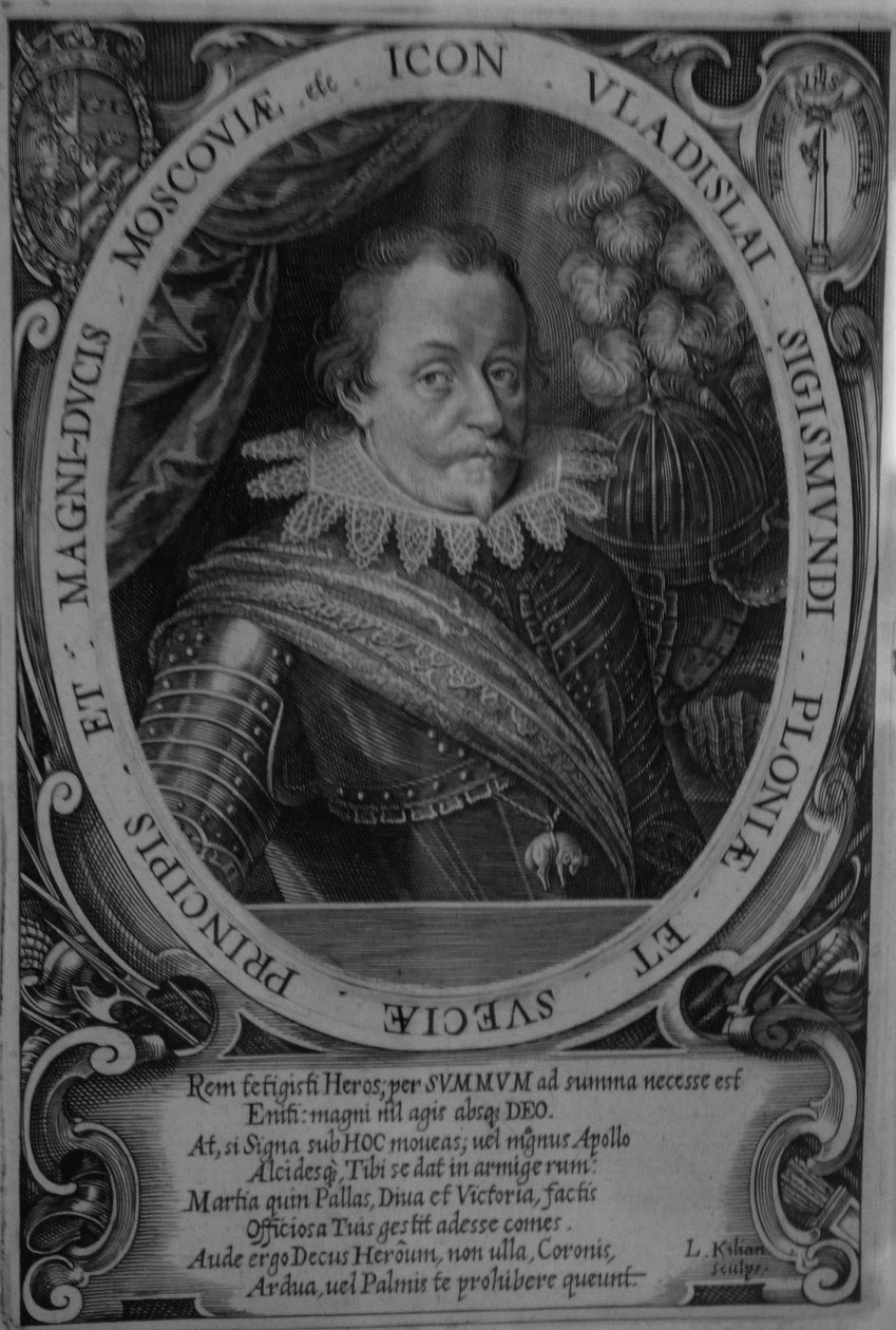 Król Władysław IV Waza 1595-1648, car Rosji, przed 1632 autorstwa Lucas Kilian