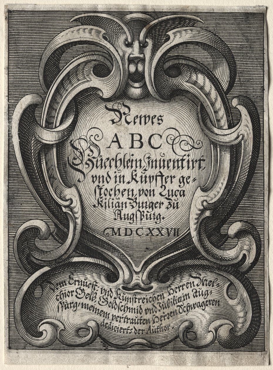 Nowa broszura ABC, 1627. autorstwa Lucas Kilian