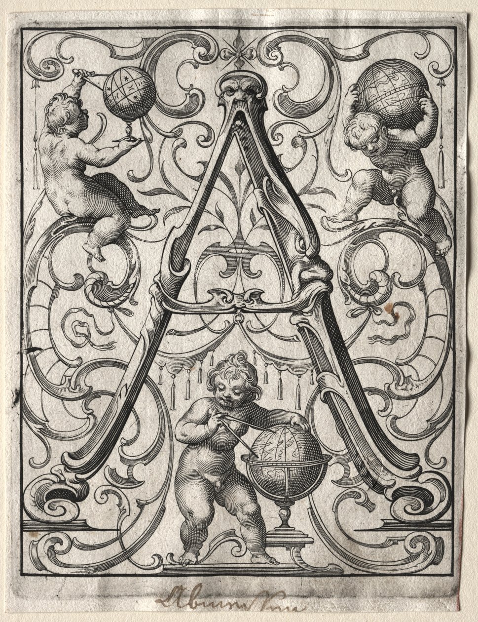 Nowa broszura ABC: A, 1627. autorstwa Lucas Kilian